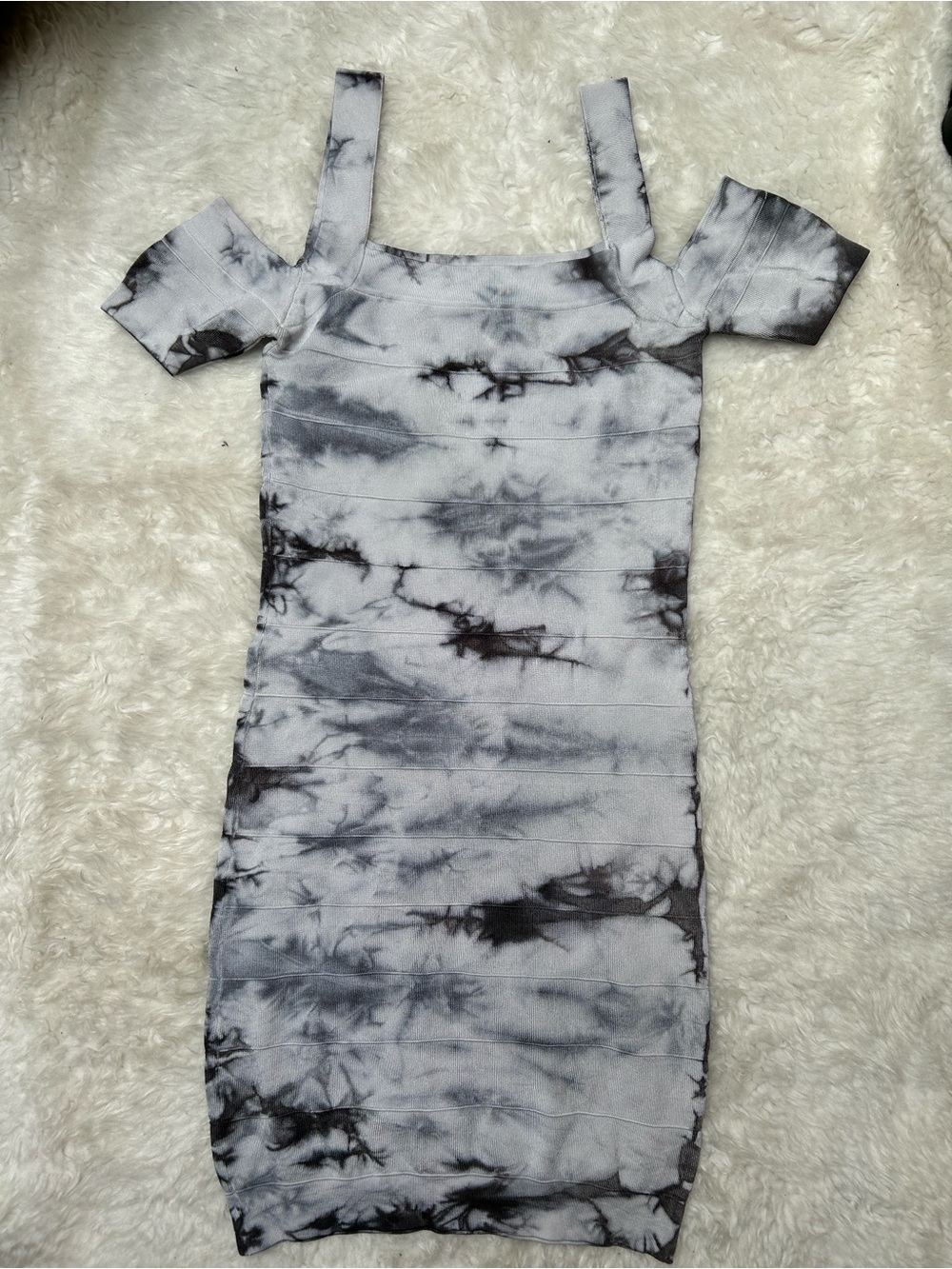 Kardashian for Bebe Tie-Dye Bandage Dress